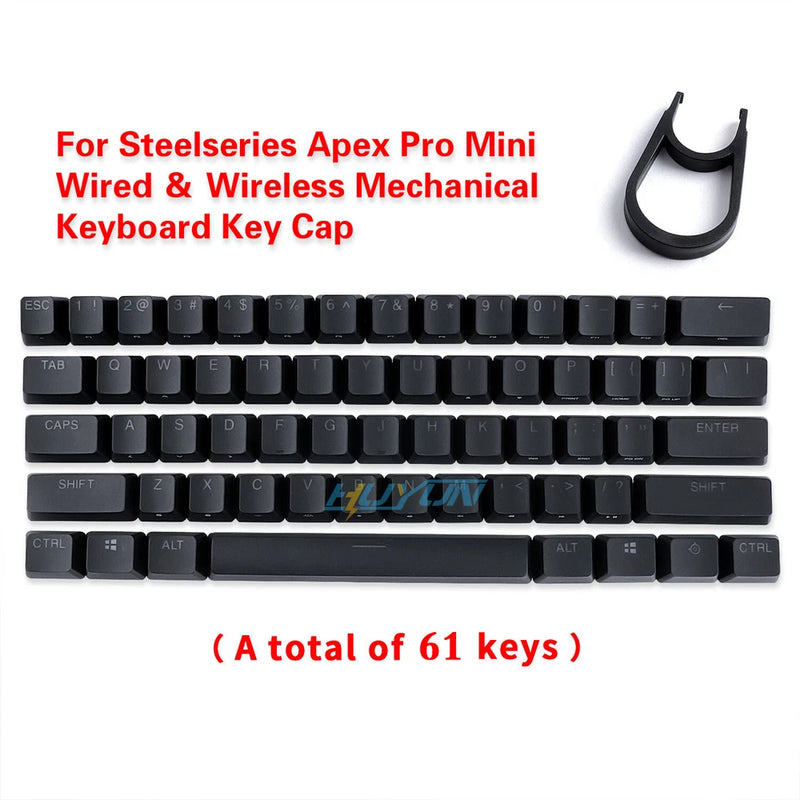 Full Set 61 Keycaps For Steelseries Apex Pro Mini Wired Wireless Keyboard Model