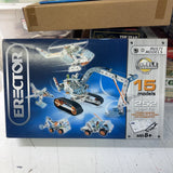 Nice Meccano ERECTOR SET #6515 Cable Command 15 Models Over 252 Parts COMPLETE + Model