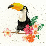 Bothy Threads counted cross stitch Kit "Toucan Of My Affection", 26x26cm, XHD21 Model