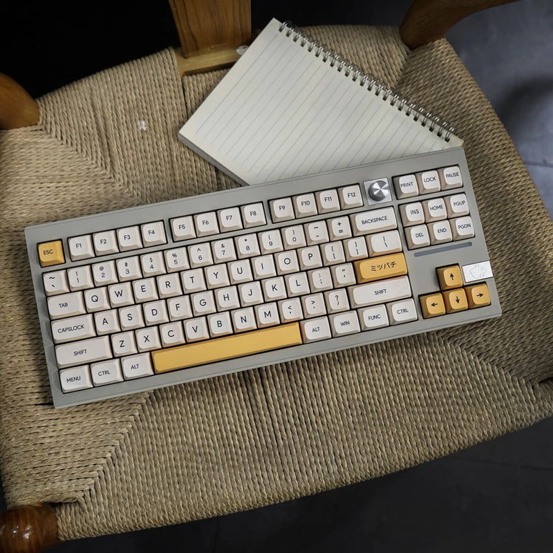 Bee Pure English Characters Theme Keycaps 140Pcs/set PBT XDA Profile Model