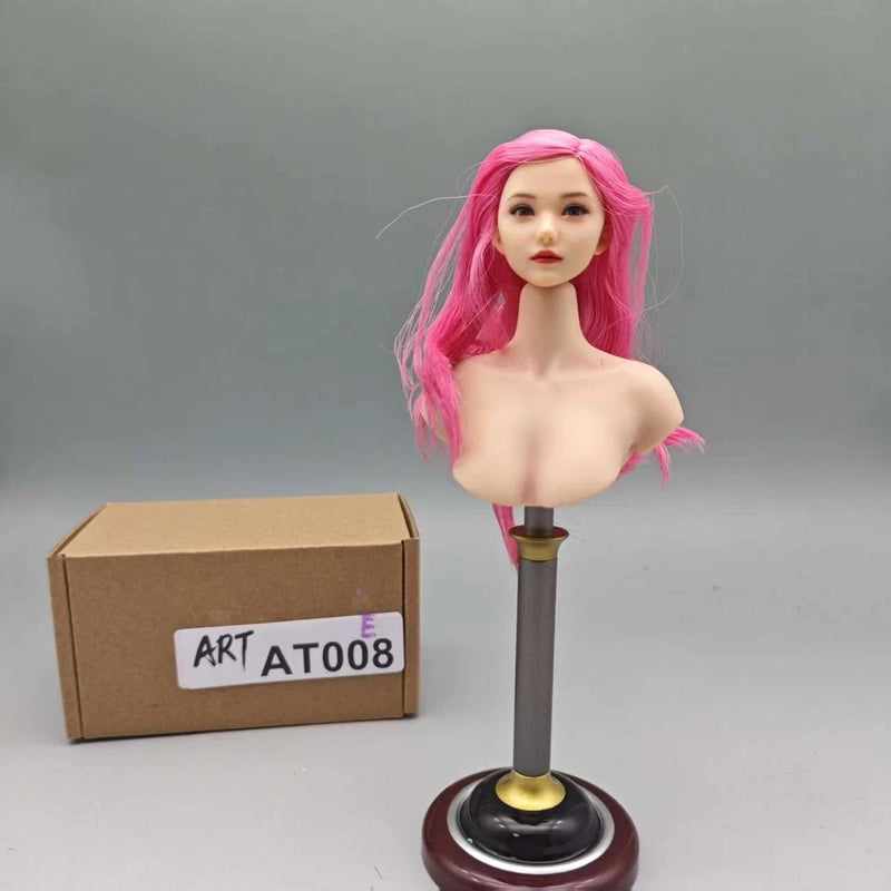 ART008E 1/6 Young Girl Huanhuan Head Sculpt with Movable Eye Model Action Figure Model