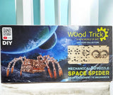 Wood Trick Space Spider Model Mechanical 3D Wooden Puzzle Best DIY Toy Model