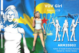 1/35 resin figures model Russian beauty unassembled unpainted Model