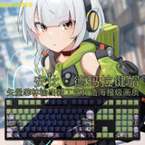 Zenless Zone Zero Anby Demara 108 PBT Keycaps For Cherry MX Mechanical Keyboard Model