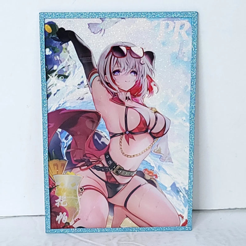 Topaz Honkai Premium Waifu Card Anime Girl Art Oversized Board A6 Model