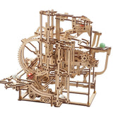 Mechanical UGEARS wooden 3D puzzle Model Marble Run Stepped Hoist Model