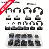 120PCS Stainless Steel E Clip Circlip Snap Ring Retaining Washer Set M1.5-M10* Model