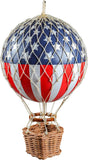 Hot Air Balloon Figurine Model USA Stars & Stripes 6" Hanging Ceiling Home Decor Model