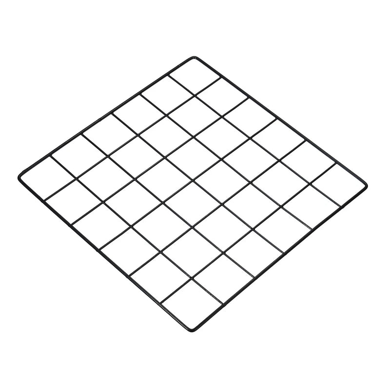 12"x12" Wire Grid Panel 1 Pack Wall Grid Decorative Board Photo Display Black Model