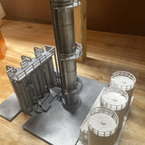 O Complete Refinery Unit.  DETAILED. UNIQUE! O.  Unpainted 7 Piece Kit. 13?? Ta Model