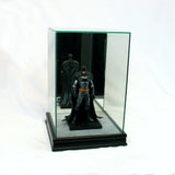 1/10 Scale Comic Figurine Display Case 10" Tall All Glass Black Sport Moulding Model