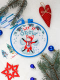 Red Fox Snow angel Counted Cross Stitch Kit ?C DIY Needlework Craft Model