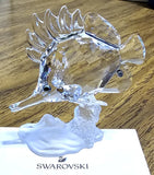 ?? Swarovski Crystal 2005 Long-nosed Butterfly Fish Figurine, Frosted Base NIB Model