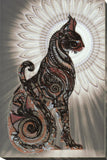 Black Cat Bast in the night Bead Embroidery Kit ?C DIY Beaded Home Decor Wall Art Model
