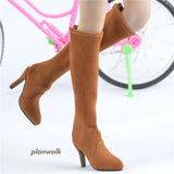 1/6 Female Mid Calf Boots Model Fit 12" Action Figure for Unique Outfit Model