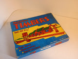 1950s Miniature Wood Timbers Set Construction Kit ?? 1 Orig Box W/2 Instructions Model