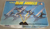 Vintage 1971 Revell Model Kit #H-186 US Navy BLUE ANGELS 1/72 Scale 4 Planes! Model