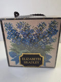 Elizabethe Bradley Victorian Cross Stitch 6x6 Forget Me Not Kit Model