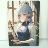 Ayaka Premium Waifu Card Anime Wall Art Oversized Board  Royal Garden A5 Model