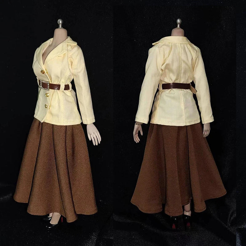 1/6 Suit Dress Skirt Belt Clothes Set For 12'' Female TBL PH Action Figure Model Model