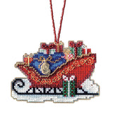 Traditional Sleigh Cross Stitch Kit Mill Hill 2017 Sleigh Ride MH161736 Model