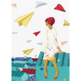 RTO counted Cross Stitch Kit "Rhymes flying in the sky" M713, 19x26 cm, DIY Model