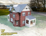 Z 1:220 Scale Building - House - Pre-Cut Cardstock PAPER Model Kit BGZ1 Model