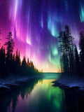Aurora Diamond Painting Art Kits for Adults Full Round Drill Gem Art Model