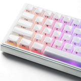 White Jelly Keycaps 3.0, Shine Through Keycaps Model
