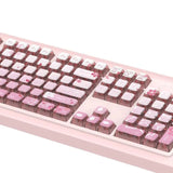 Sakura Yoshino Pink PBT Keycaps set Shine Through for MX Mechanical Keyboards Model