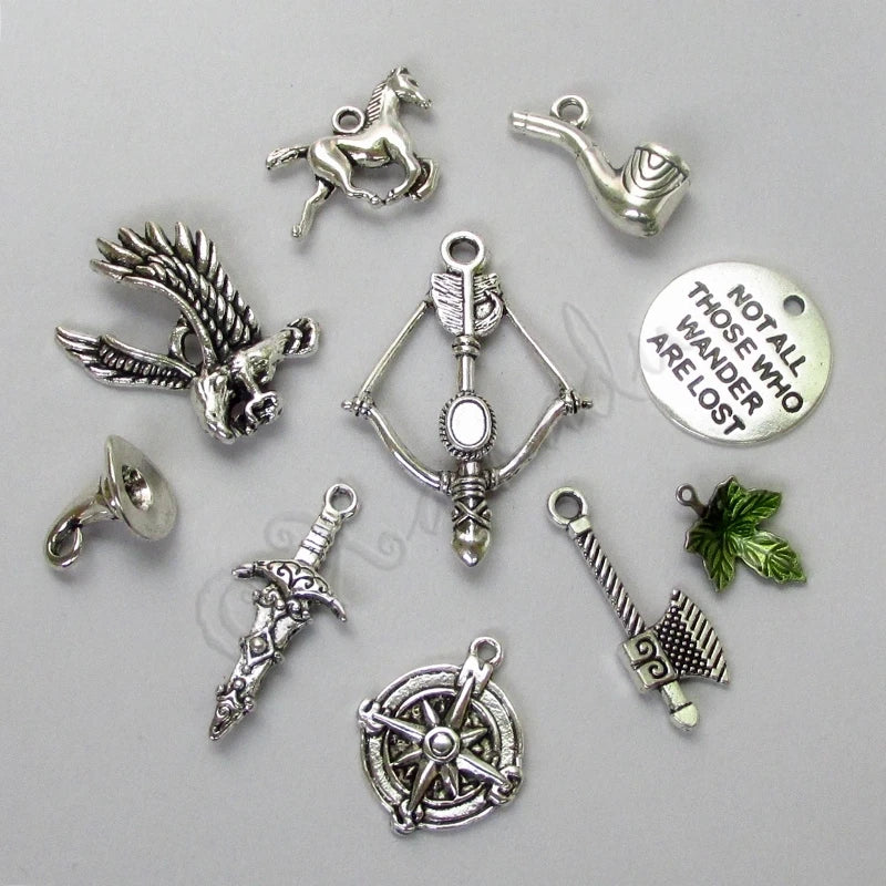Lord Of The Rings 10PCs Charms Mix CM0617 - 10, 20 Or 50PCs Charms