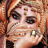 DIY Bead Embroidery Kit Needlepoint Beading Beadwork east woman beaded stitch Model