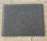 Grey Fabric Nailhead Trim Memo Vision Decor Bulletin Board 18x24 Model