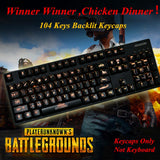 104 PUBG Backlit Keycap Playerunknown's Battlegrounds for MX Mechanical Keyboard Model