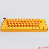 Yellow Duck Mechanical Keyboard 61 Keys 29cm Press Crow USB Interface Collected Model