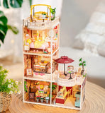 Rolife Super Creator LED 1:24 Miniature Dollhouse Plastic Building Teens Gift Model
