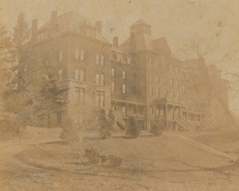 C.1900 NY CHAPPAQUA MOUNTAIN INSTITUTE BUILDING, QUAKERS, PHOTO ON BOARD F46 Model