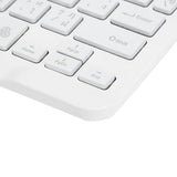 New White Thai Wireless BT Keyboard 10in With RGB Backlight Square Keycap For Ph Model
