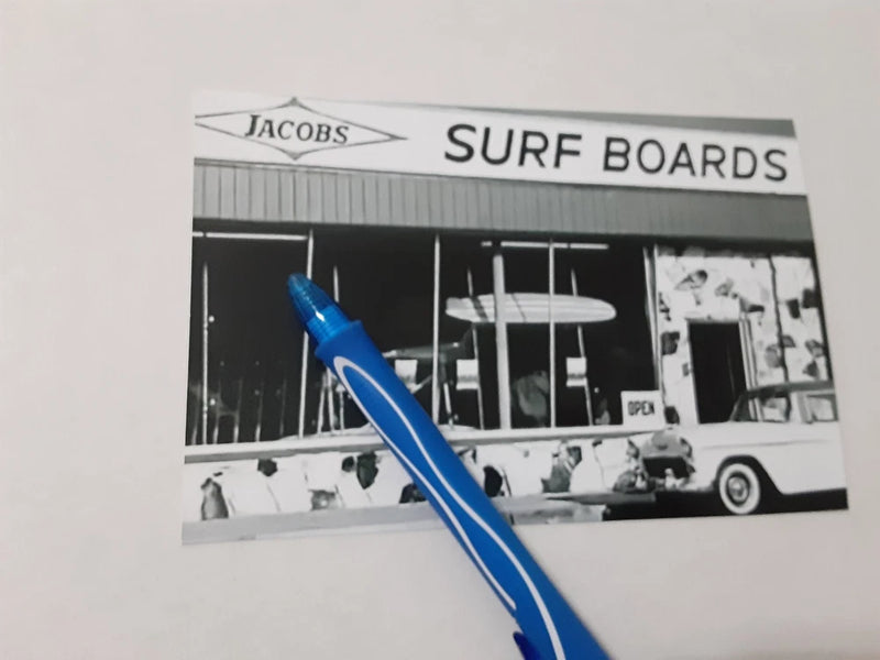 JACOBS SURF BOARDS 1960s STOREFRONT,  4X6 GLOSSY B&W REPRINT PHOTO Model
