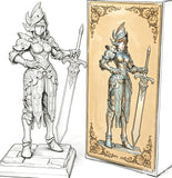 75mm Fantasy Female Knight Resin Figure Model Kit Unassembled Unpainted Model