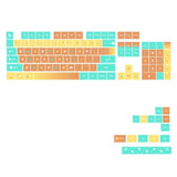 PBT Keycaps Heat Sublimated Keycaps Fade Resistant Mechanical Keyboard Keycap Model