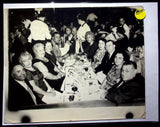 Photograph of gamblers at the blackjack table, Sands Hotel Back board 8x11 Model