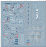 1/700 US Marine Corps MARCOR NSN Moderm Ford-class aircraft Model Water Decal Model