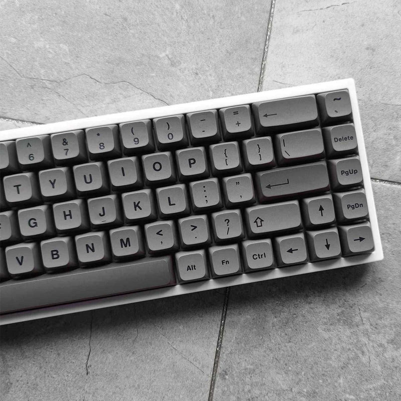 Dark Gray XDA Keycaps Set PBT Dyesub 133 keys Nightmare for Cherry MX Keyboards Model