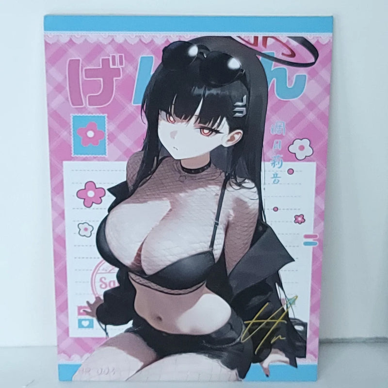 Rio Pink Premium Waifu Card Anime Girl Wall Art Oversized Board A5 Model
