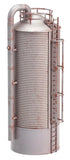 NEW ! HO scale Faller Weathered " STEEL " FARM SILO : Building KIT # 180621 Model
