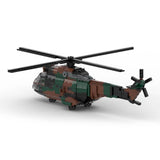 ZITIANYOUBUILD MOC-122710 SA330 Transport Helicopter 933 Pieces Building Kit Model