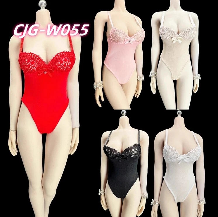 CJG-W055 1/6 Female One-piece Tight-fitting Swimsuit Model For 12''Action Figure Model