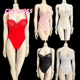 CJG-W055 1/6 Female One-piece Tight-fitting Swimsuit Model For 12''Action Figure Model