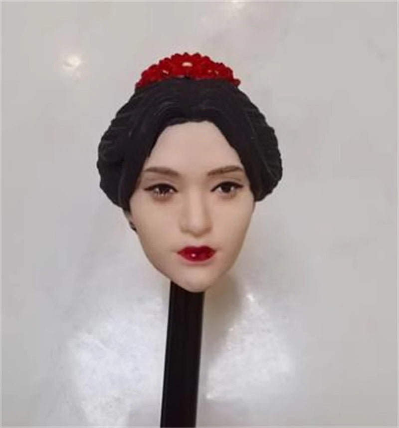 1/6 Scale Female Head Sculpture Ancient  Beauty Expression For 12" Figure toy Model